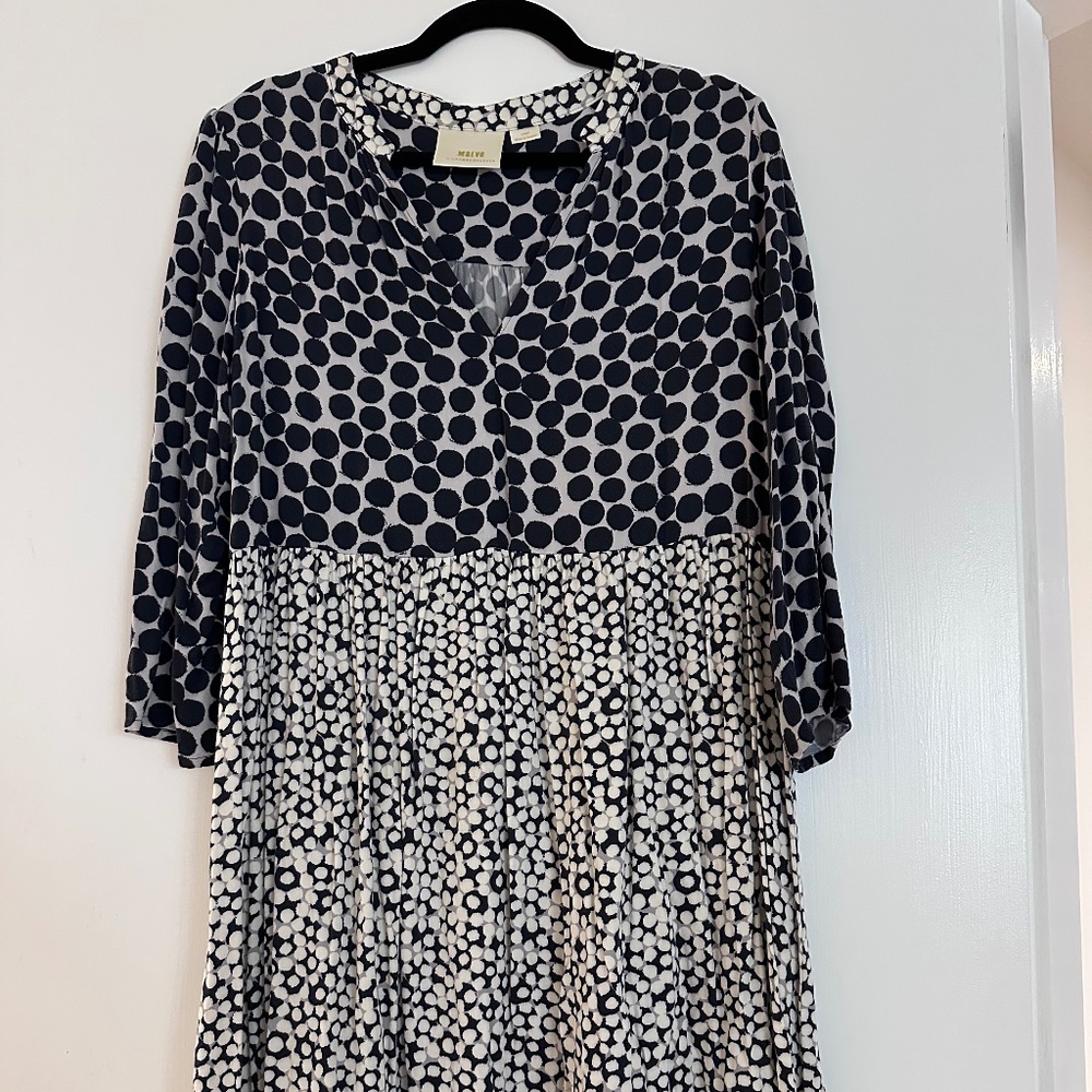 Maeve Polka Dot Blue Dress